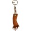 Genuine alligator key chain CL Tan