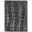 Genuine alligator leather card holder CM01 Black