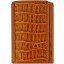 Genuine alligator leather key holder CM042 Tan