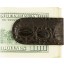 Genuine crocodile leather magnetic money clip CMCLIP01 Oak