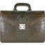Genuine crocodile leather briefcase CRBRT1527-S Brown