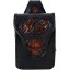 Genuine crocodile and cow leather belt bag CRP665 Black / Brown