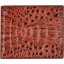 Genuine alligator leather wallet CW101-03 Brown
