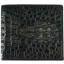 Genuine alligator leather wallet CW101 Black