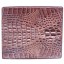 Genuine alligator leather wallet CW101 Brown