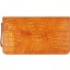 Genuine alligator leather wallet CZ001 Tan