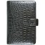 Genuine crocodile leather organizer planner holder D0101 Black