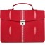 Genuine stingray leather briefcase DC08-1 Fire Red