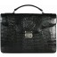 Genuine alligator leather briefcase DM1527-S Black