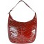 Genuine eel leather bag EEL-BSUKS42 Burgundy