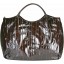 Genuine eel leather bag EEL-CL Brown