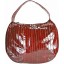 Genuine eel leather bag EEL-MANGTE Burgundy