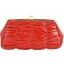 Genuine eel leather bag EEL-MIMOSA Red