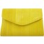 Genuine eel leather coin purse EEL-PC10 Yellow