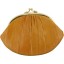 Genuine eel leather coin wallet /  purse EEL-PCG19 Beige