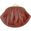 Genuine eel leather coin wallet / purse EEL-PCG19 Burgundy