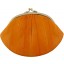 Genuine eel leather coin wallet / purse EEL-PCG19 Orange