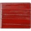 Genuine eel leather money clip EELMC01 Burgundy