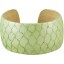 Genuine fish leather bracelet FISHBRAS36 Light Green