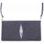 Genuine stingray leather bag FR09 Black