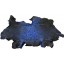 Genuine frog / toad skin FROGSK01 Royal Blue