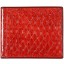 Genuine fish leather wallet FSW003 GL Red