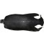 Genuine stingray skin STSKIN2-SAL Black. Long shape, sanded
