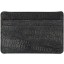 Genuine chicken / hen leather card holder HCC210 Black