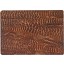 Genuine chicken / hen leather card holder HCC210 Brown