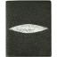 Genuine stingray leather wallet HKJ Black