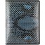 Genuine python leather wallet HKSN Indigo Blue