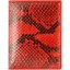 Genuine python leather wallet HKSN Red