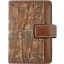 Genuine chicken leather organizer case HORG1 Dark Brown
