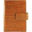 Genuine chicken leather organizer case HORG808 Brown