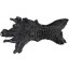 Genuine hen skin HSKIN02 Antique Black