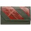 Genuine chicken / hen leather wallet HWAL007 Black / Brown