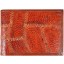 Genuine chicken / hen leather wallet HWAL012 Brown