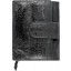 Genuine chicken / hen leather wallet HWAL351 Black
