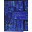 Genuine chicken / hen leather wallet HWAL351 Violet Blue