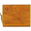 Genuine chicken / hen leather wallet HWAL388 Tan