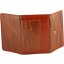 Genuine hen / chicken leather wallet HWAL500 Brown