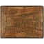 Genuine hen / chicken leather wallet HWAL502 D. Brown