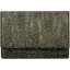 Genuine hen / chicken leather wallet HWAL504 D. Grey