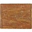 Genuine chicken / hen leather wallet HWAL506 Brown