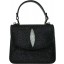 Genuine stingray leather bag ISB002 Black
