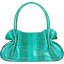 Genuine snake leather bag ISSNB301 Navy Blue