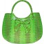 Genuine snake leather bag ISSNB309 Green