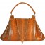 Genuine snake leather bag ISSNB333-01 Tan