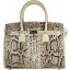 Genuine python snake leather bag ISSNB666PT Natural