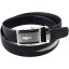 Genuine stingray leather belt ISSTBELT1-5-3B Black